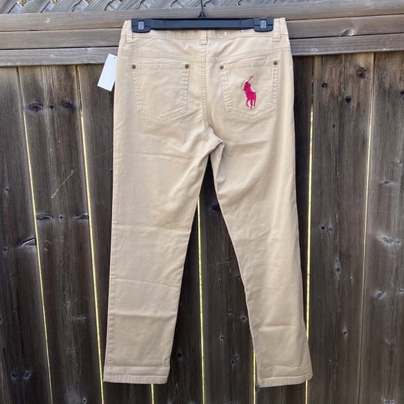 B1G2F 🚨 Ralph Lauren khaki pant with logo on pocket - Picture 4 of 9